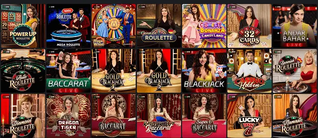 Live casino van 1Red casino img
