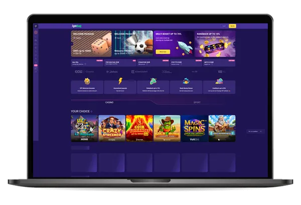 Mockup Homepage Igobet