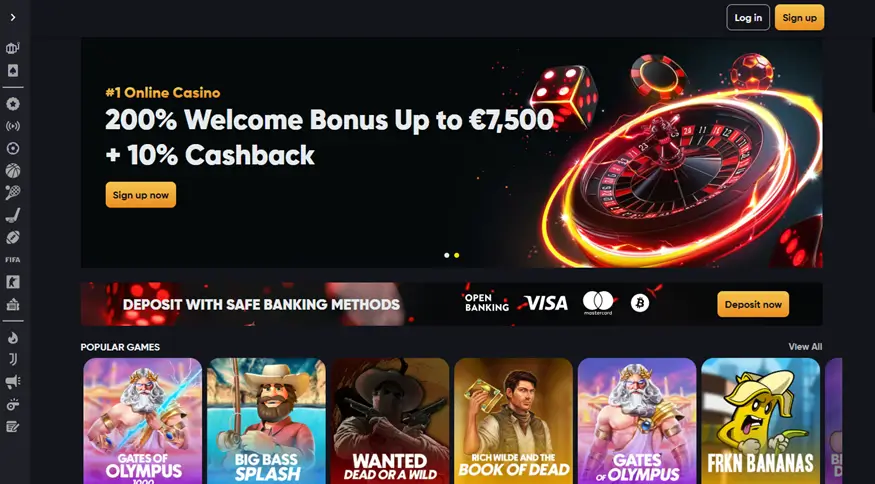instant casino homepage screenshot img