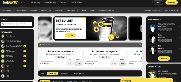 Sportsbook van firstbet casino