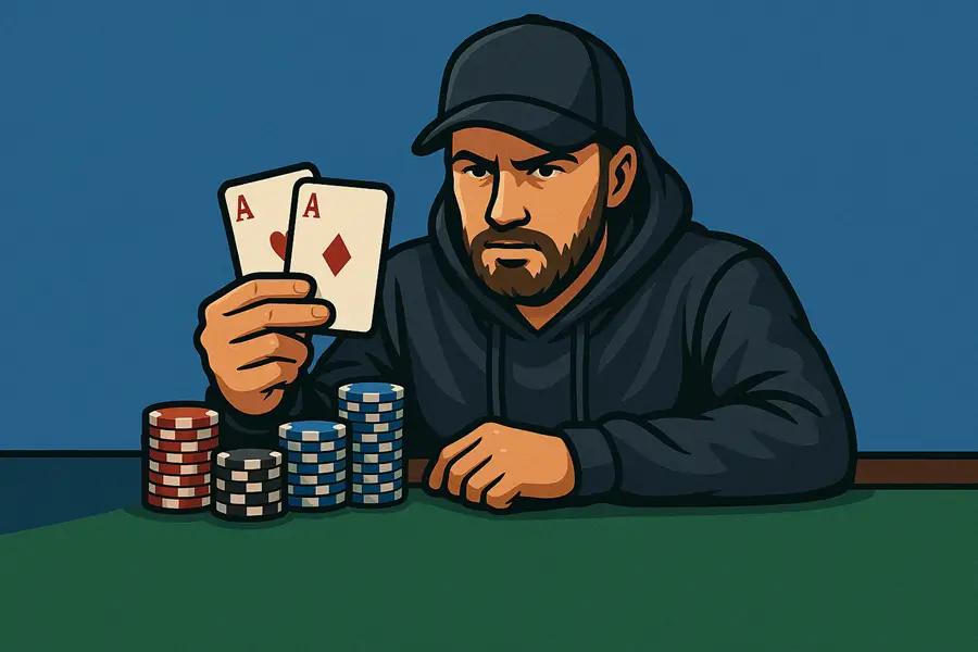 pokerspeler showed pocket azen