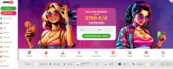 Supraplay casino hoofdpagina
