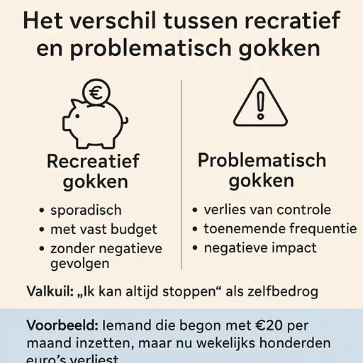 verschil recreatief gokken visual