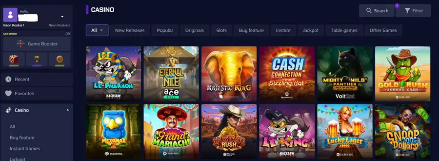 betory spelaanbod screenshot slots